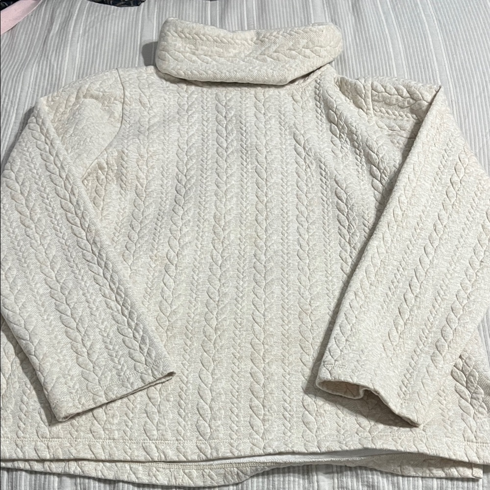 J. Crew Cream Cowl Neck Sweater